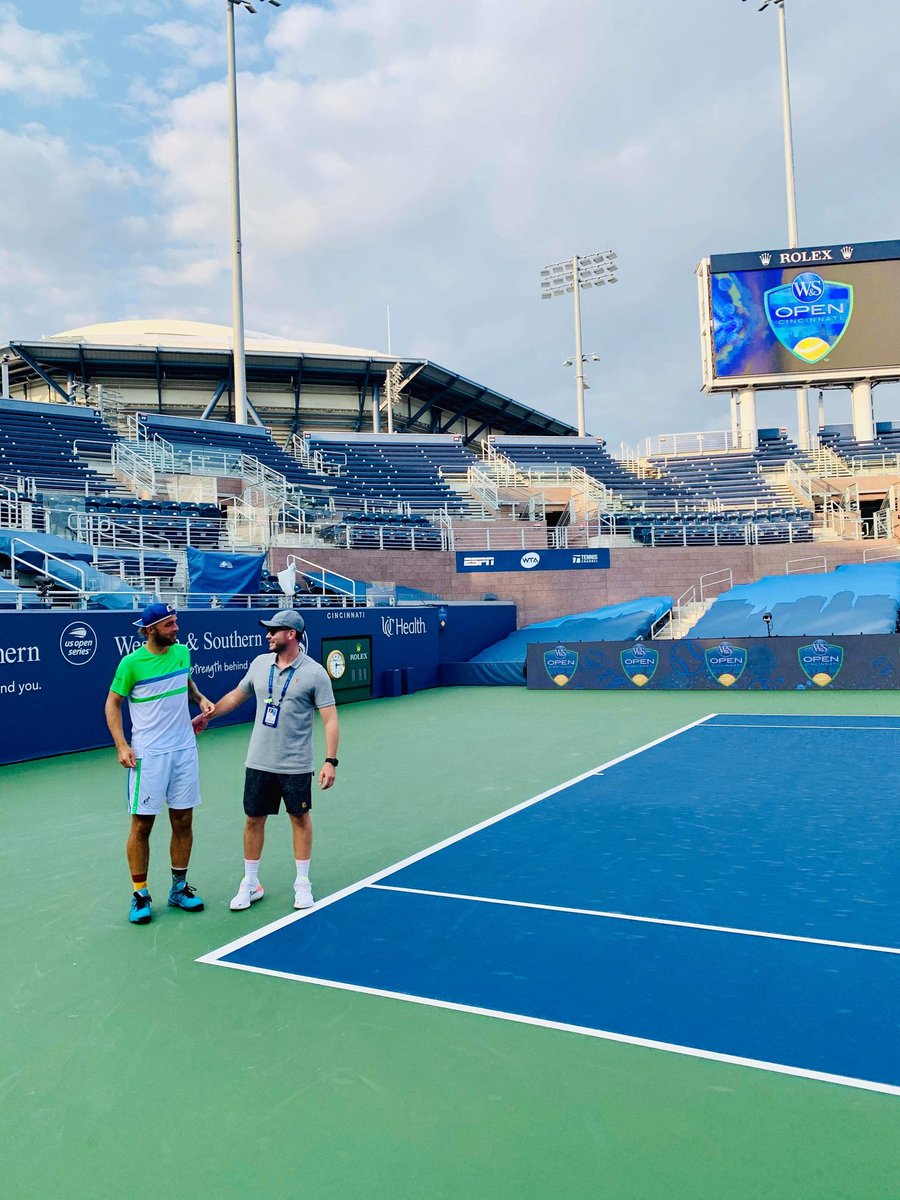 Coach Francisco worked with <a href="/AndrejMartinSVK/">Andrej Martin</a> at the <a href="/usopen/">US Open Tennis</a> last week 🙌🙌🙌
#BoilerUp