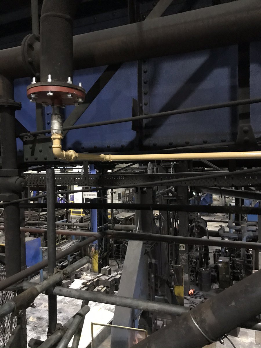 FlowtechM's tweet image. Sheffield - 5”-1” gas supply in steelworks Sheffield