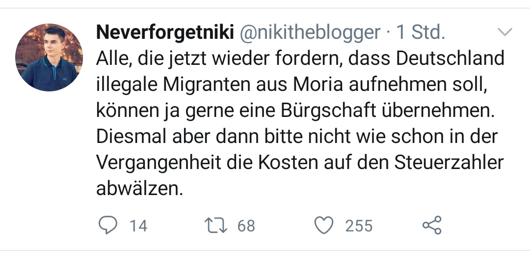 Man muss seinen moralischen Kompass schon ziemlich rückwärtsdrehend eingestellt haben, wenn man vor dem Hintergrund, dass in einem für 3000 Menschen ausgelegten Lager mehr als das Vierfache leben und das unter absolut menschenunwürdigen Bedingungen, sich nur Gedanken