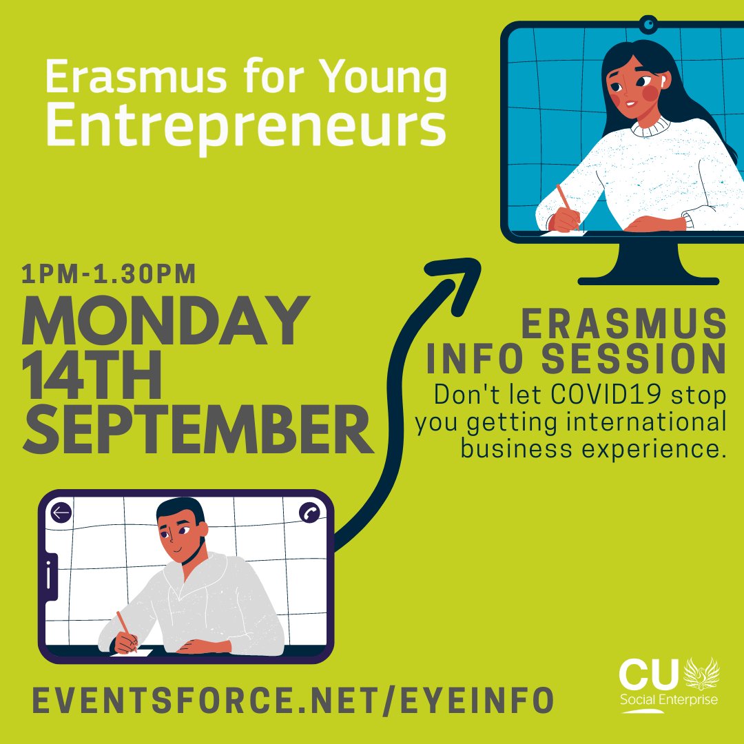 CUSELAUNCH's tweet photo. Got a business idea? 💡 Looking for a placement with an experienced entrepreneur? Opportunities now available, with funding of up to €1000 per month! Join us on the 14th of September to find out more. Open to students, staff and community so please share 🗣 @cusu 
👇👇👇 https://t.co/VSeyHrENvW