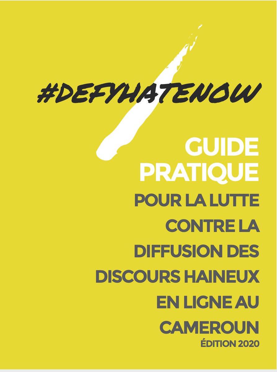 Nous sommes heureux d'annoncer que notre #FieldguideCameroon #ÉditionFrançaise est disponible. Il contient des guides de matériel d'animation d'ateliers, des #BestPractices en matière de #PeaceBuiling, des techniques innovatives d'utilisation des #ReseauxSociaux  #ContreLaHaine.