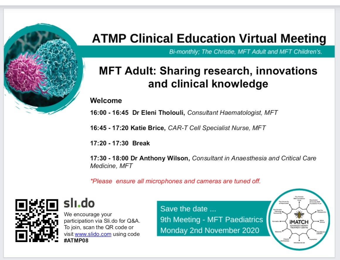 Getting ready for the 8th <a href="/iMATCH_ATTC/">iMATCH-ATTC</a> Bi-Monthly Education Meeting. Excited to hear from our colleagues at <a href="/MFT_MRI/">Manchester Royal Infirmary</a> #imatch #attc #sharedlearning #advancedtherapies #nurseperspective #AIresearch