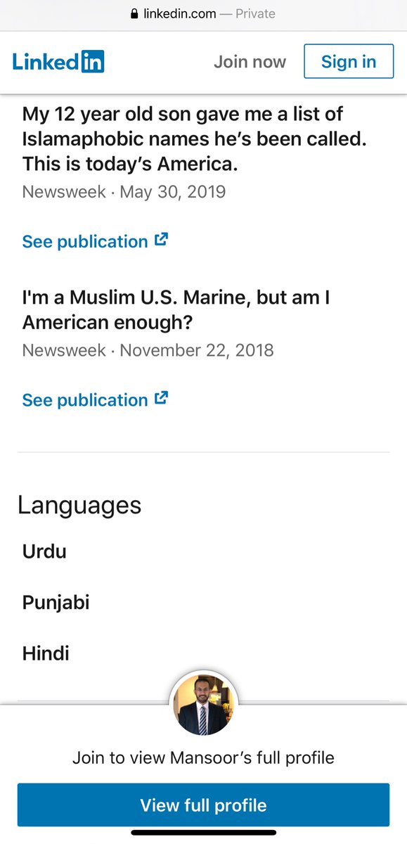 So I went and found this guy’s LinkedIn, and as suspected, he was a POG (person other than grunt) in admin/HR. Twenty years ago. Before 9/11. And he has used this status to agitate AGAINST us ever since. Press S.