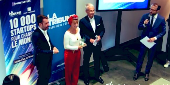 CecileDELETTRE's tweet photo. #10000STARTUPS la Startup gagnante du Trophée 🏆#Santé est @lesfranjynes originaire de #Nice06 : 
- lutte contre le cancer 
- aide 3000 patientes 
« on devrait aider 180 000 patientes dit la fondatrice».
Remise par @DavidGuez_WH @WeHealth_  #LaRentreeDeLaTech #FrenchHealthcare https://t.co/1dAvXOhOUS