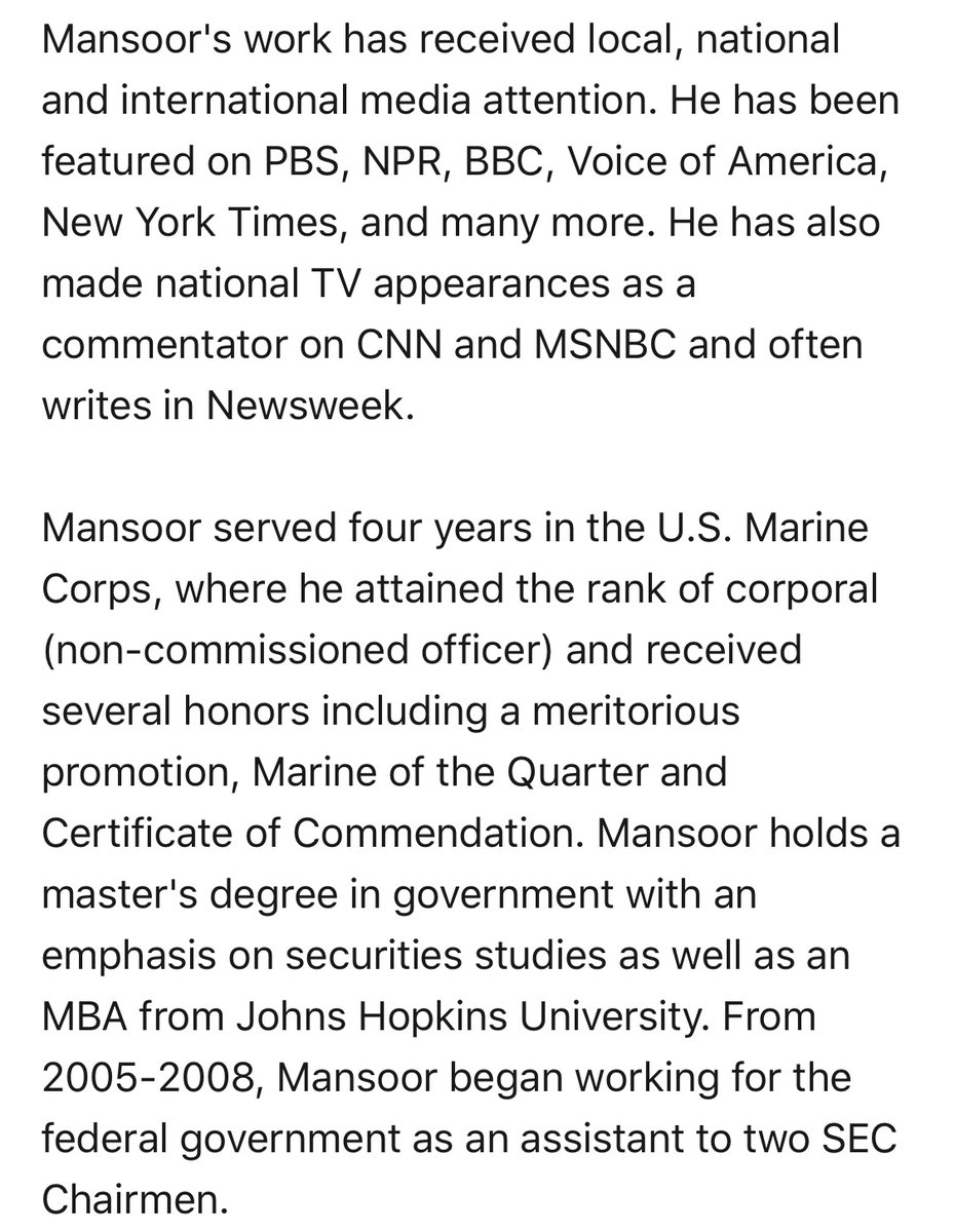 His stated goals are ending Islamophobia and “unifying the people through conversation” which is leftf*g speak for “stfu and eat shit, white man.”Media, tech and elite institutions confer legitimacy to him, which he boasts of proudly. Textbook sociopathic status maximizer.