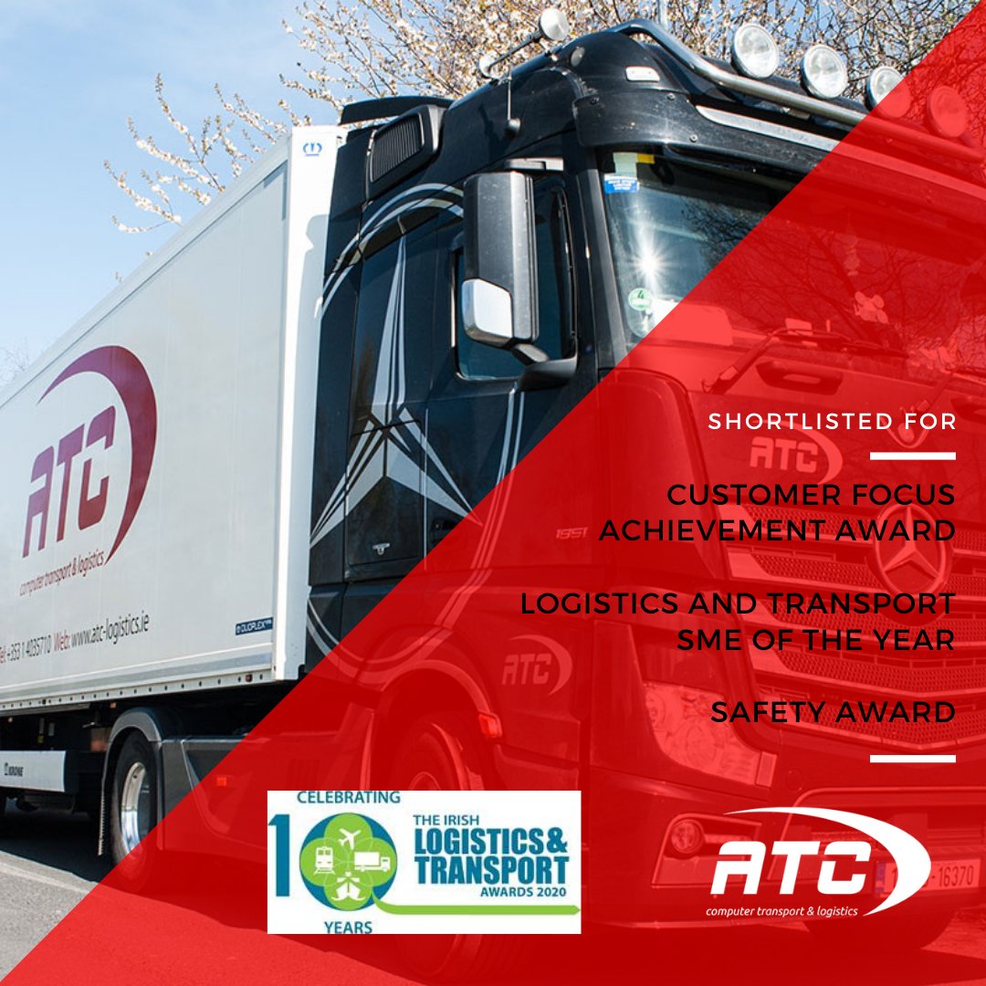ATC_Logistics's tweet photo. Starting the week on a high after receiving word from The Irish Logistics & Transport Awards that we have been shortlisted in three categories this year!
Looking forward to the awards ceremony in October.
#ATCLogistics #ILTAwards #logisticsmanagement #Safety #Customer #SME https://t.co/nHHY6ORxww
