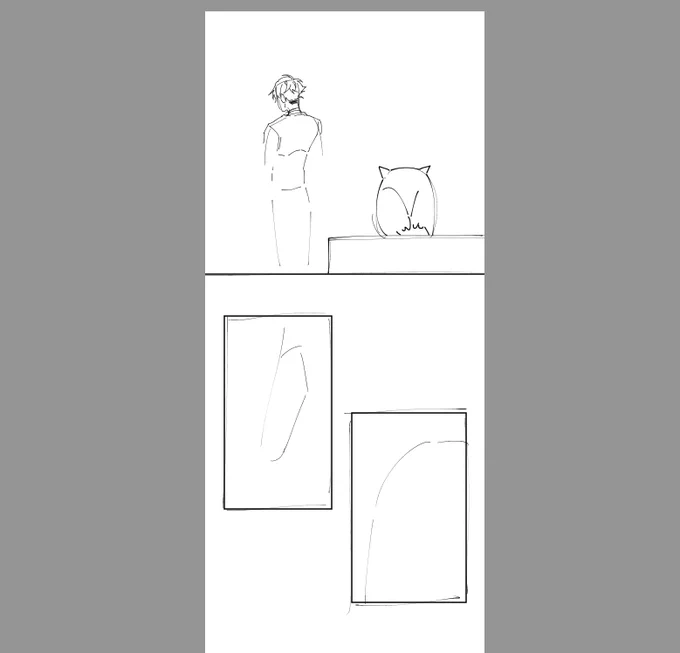 ぼんやりとファイルを漁っていたら描きかけのフクロウ葬さんの漫画を見つけ出した…
ネームを最後まで見てやっと内容を思い出したくらい綺麗さっぱり忘れてました…… 