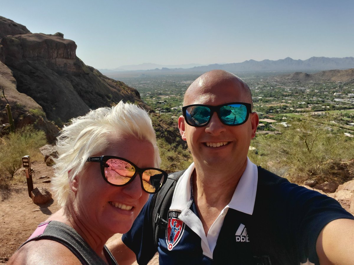mspicer1's tweet photo. Got to represent @IndyEleven from high on Camelback mountain this weekend https://t.co/ISWCgJ7Bm1