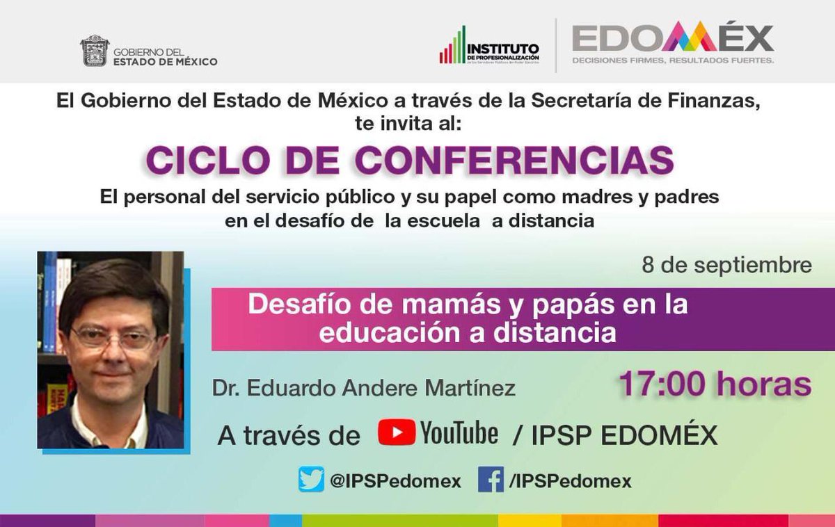 TinocoGRogelio's tweet image. Conferencias @IPSPedomex inician hoy.
•Servidores públicos con hijos estudiantes
•Madres y padres de familia
•Docentes...
La sociedad se enfrenta al desafío de la escuela a distancia...

En vivo👇🏽
youtube.com/channel/UCJGCd…


@alexfedezcam @vcurioca