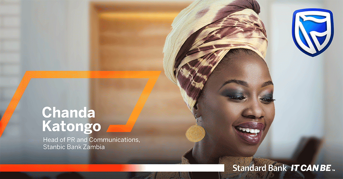 SBGroup's tweet photo. “Anakazi Banking is a success because it has been about the bank growing with its customers and being the financial support their enterprises need." - Chanda Katongo, Head of PR and Communications, @StanbicBankZM. #MondayMeets #ItCanBe https://t.co/QaHHanmWvD
