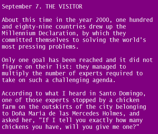 Almostconvinced's tweet photo. SEPT 7 THE VISITOR #COTD #EDUARDOGALEANO #onlyanExpert #MilleniumDeclaration https://t.co/mmMpK5LyJ4