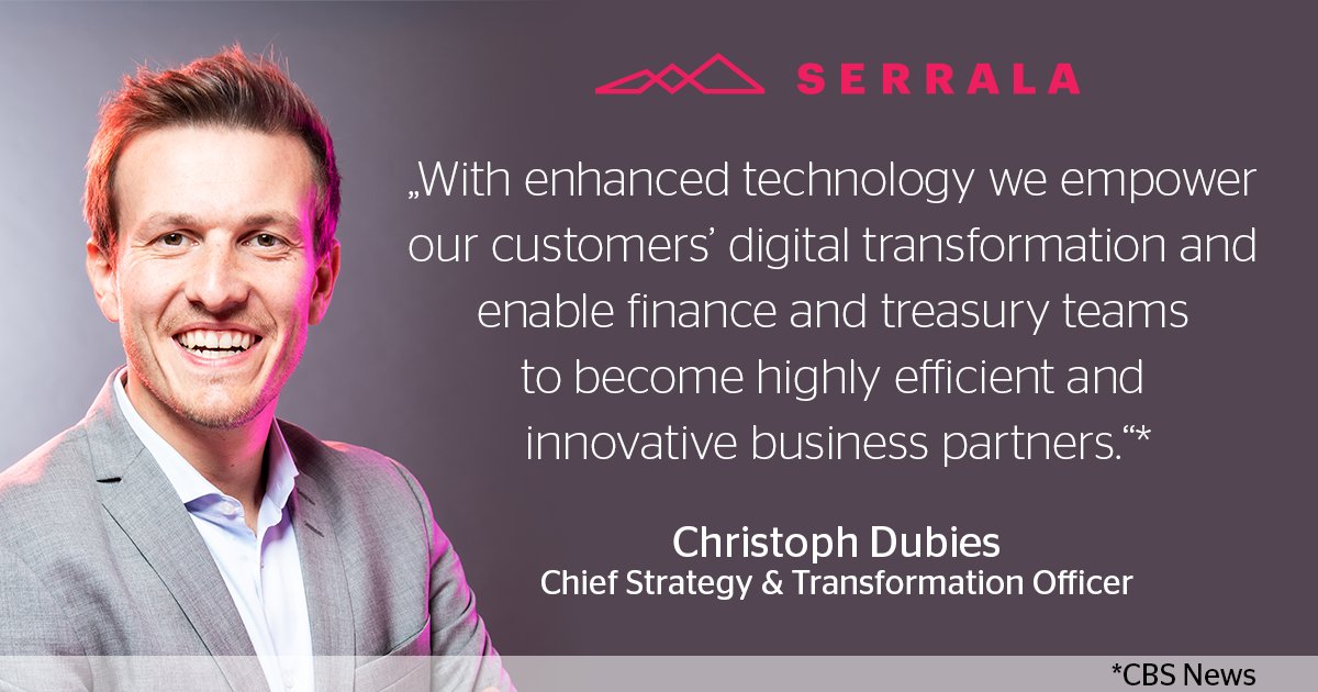 In a recent video interview on CBS News with Serrala CSTO Christoph Dubies, he discusses how we empower our customers by driving the next generation of financial software. <a href="/CBSNews/">CBS News</a> <a href="/CBS/">CBS</a> #news #interview #IntelligentAutomation #fintech #software #finance #treasury