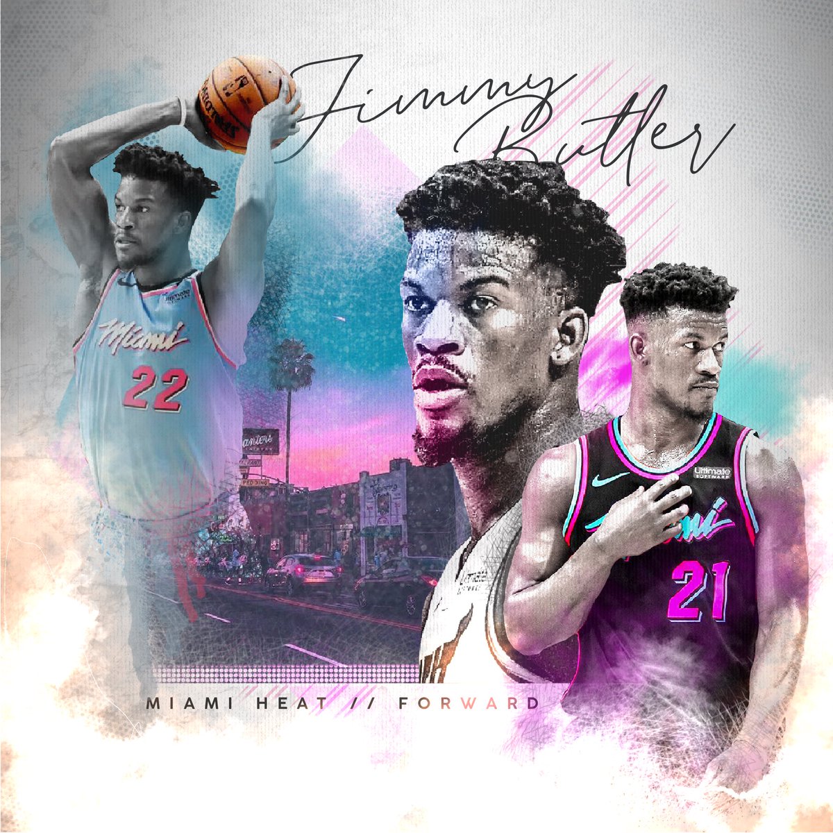 tom_bondy's tweet photo. JIMMY BUCKETS 🏀
How good has this guy and the Heat been during these playoffs? 🔥
#nba #nbaplayoffs #jimmybutler #miamiheat @jimmybutler miamiheat @heatproud #smports #procreateedit @procreate @nba_ukfans https://t.co/aRnnMscwhf