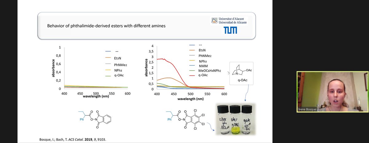 AEBIN5's tweet photo. Elegant #photocatalysis presented by Irene Bosque from @UA_Universidad 

#photochem2020 of @AEBIN5 https://t.co/5nVrRhgJL4