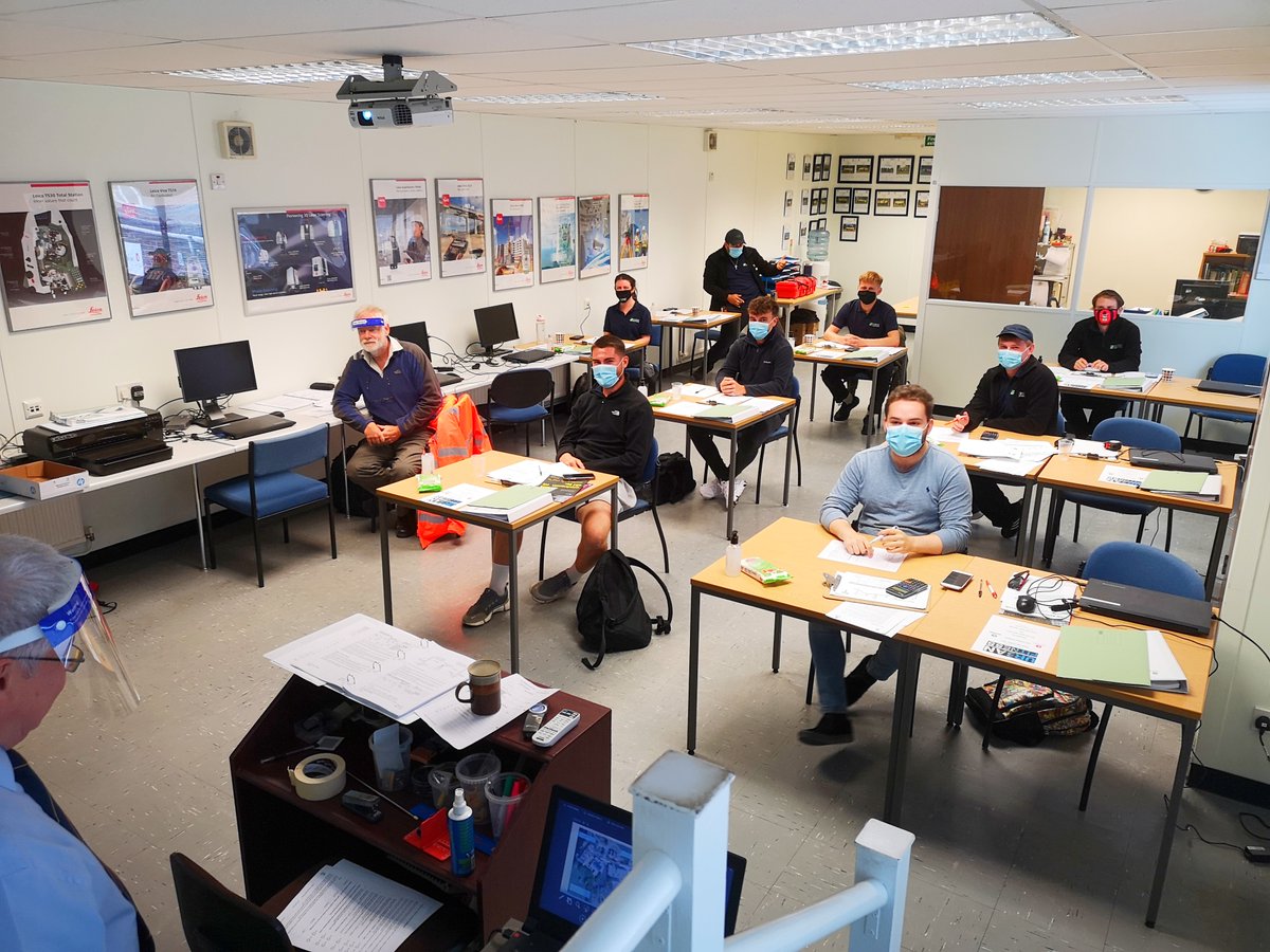 TheSurveySchool's tweet photo. 2 Courses running this week @TheSurveySchool A #TSASurveyingCourse &amp; our popular #5DaySurveyingCourse. Thanks to @Survey_Solution for  sending 7 Staff on the 5Day Course. Having always supported us they know the importance &amp; value of investing in quality training for their staff https://t.co/tKLHIimXLf