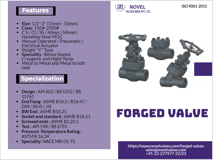 Novelvalves's tweet photo. Valve #13 Forged Valve
We are also leading to the making of Forged valves
inquiry at sales@novelvalves.com
Industrial valves manufacturer India
https://t.co/V1ZIEi3aiu
#novelvalves #valves #industrialvalves #valve #SouthAfrica #USA #UK https://t.co/pZFD0dprCj