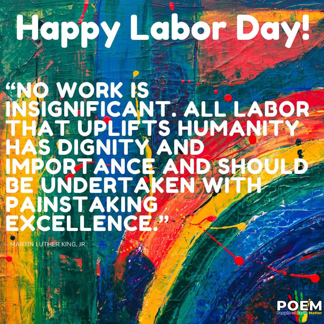 poem_design's tweet photo. Even the smallest amount of effort makes a difference. Happy Labor Day to everyone! #laborday #happylaborday #POEM #peopleofearthmatter #creativity #creativedesign #desgin #interiordesign #homedecor #art #wallart #poemdesignco https://t.co/J9idickCXg