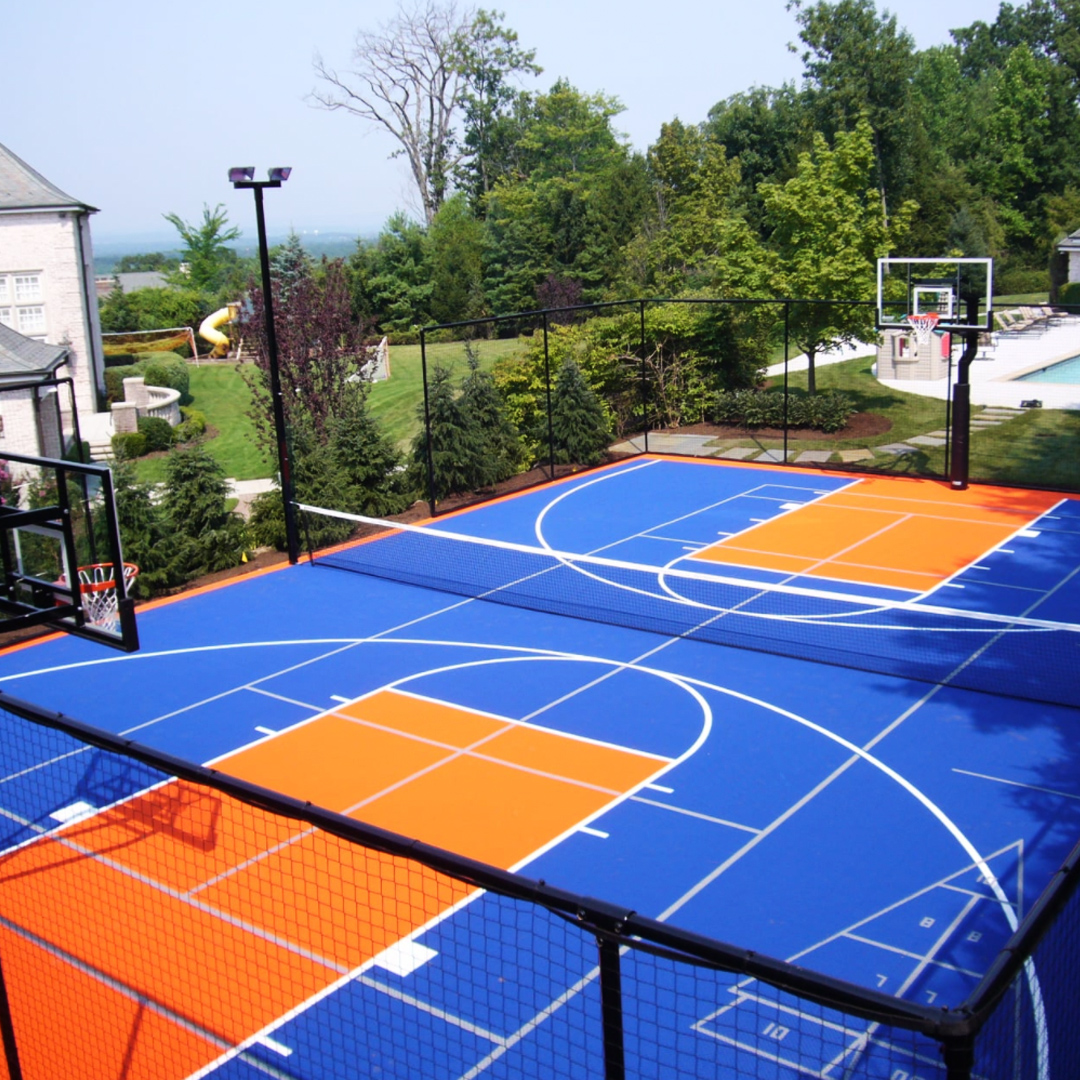VersaCourt's tweet photo. Basketball, shuffleboard and tennis, what else do you need? It's all at your fingertips.
.
.
.
#VersaCourt #BasketballCourt #Shuffleboard #Tennis #BringTheFunHome #OutdoorActivities https://t.co/x9hJyV7kR7