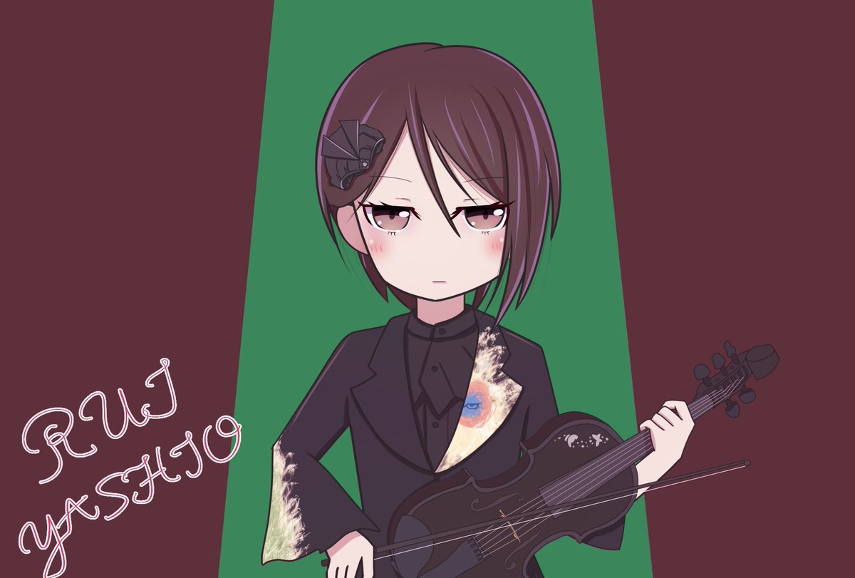 「お絵描き練習286日目。
Morfonica Vn. 八潮瑠唯
顔面が強い(強い」|うっきーのイラスト