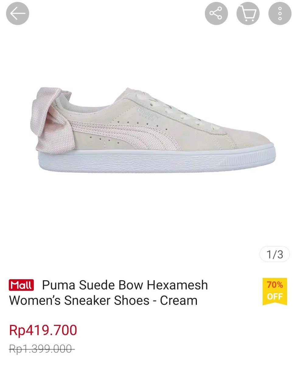 puma suede bow hexamesh