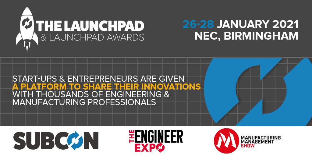 SubconShow's tweet photo. Are you a start-up or entrepreneur looking for your next step-up? We might have just the answer… https://t.co/O9hqZlolIE 

#Launchpad #LaunchpadAwards #Engineering https://t.co/wBUJvP3iAN