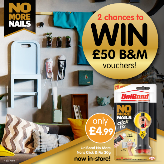 bmstores's tweet photo. 🔨 #COMPETITION TIME 🔨

We've teamed up with #NoMoreNails to giveaway TWO chances to #WIN £50 worth of B&amp;M vouchers!

For your chance to WIN, simply FOLLOW, RT &amp; COMMENT WHICH room needs changed the most in your home!

Competition ends 4pm 10/9/20 https://t.co/ofmlgkO3UD