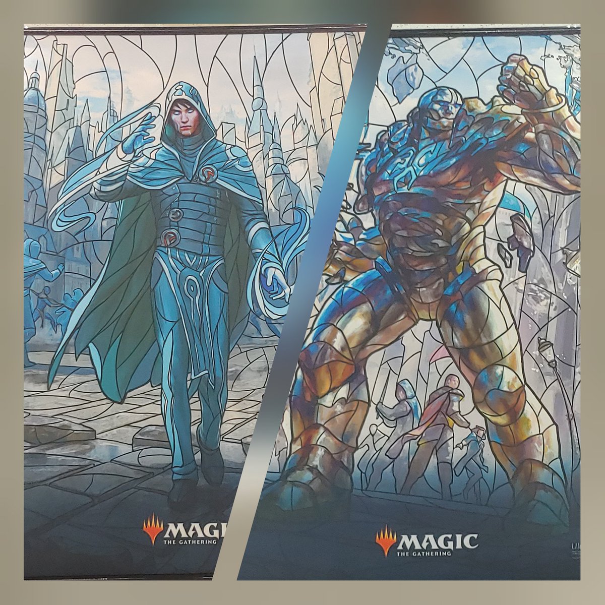 GeekOutTx's tweet photo. New #MTG #stainedglass #wallscrolls! https://t.co/s5aXuggzpK