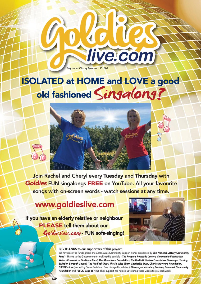 This is so cool :) Check out Goldies Live's sing-along sessions on YouTube: youtube.com/channel/UCktq1… 👩‍🎤🎤🎤🎼