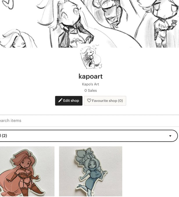 Misty and Maria stickers are finally available to purchase at my new Etsy store, https://t.co/AyyYg3PTmo . Thank you all so much for your support, and the opportunity to share my art with you. I am eternally grateful 