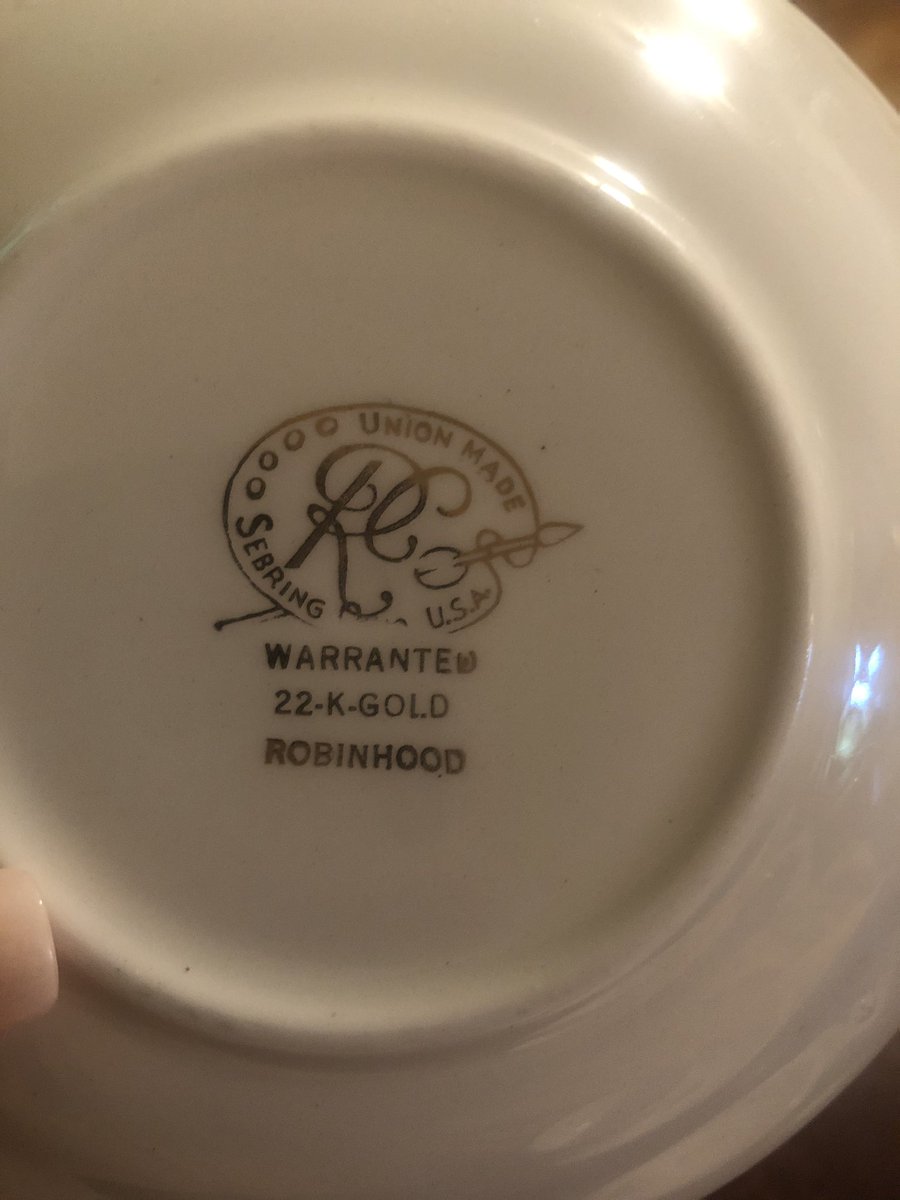 I said absolutely I want this china! My Gramps was a bus driver, they got points for safe driving, and Gran used those points to get this china that she only used on Christmas and Thanksgiving. I'm honored to have it!