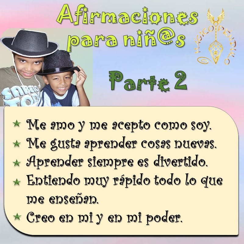 magicopendulo's tweet photo. Lunes de Afirmaciones para niños.
Hoy les hago la segunda entrega, más la próxima semana.

Si te gusta dame un ♥️ y comparte la información. https://t.co/5rZyifnSNr