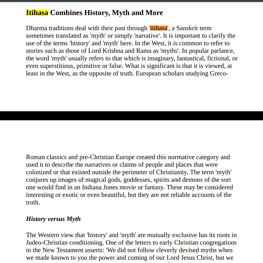amatya18's tweet photo. British colonialists in India, however, translated itihasa as history so as to be able to fit India into their own account of world history in a subordinate position. Thehistorian Ranajit Guha remarked that 'in the West, state and historiography cameto form the strategic alliance https://t.co/SCyvv5H4hs