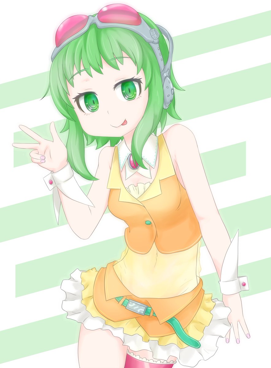 GUMI 「#Megpoid #VOCALOID 」|はつねネガメのイラスト