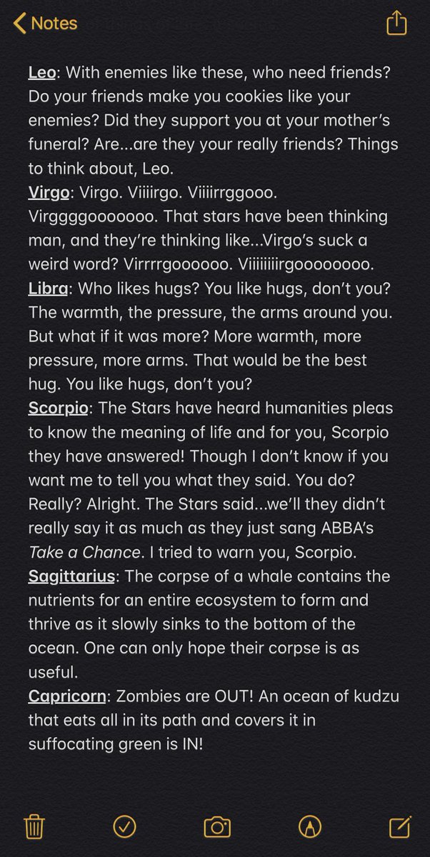 NotesHoroscope's tweet image. Horoscopes for September 7th