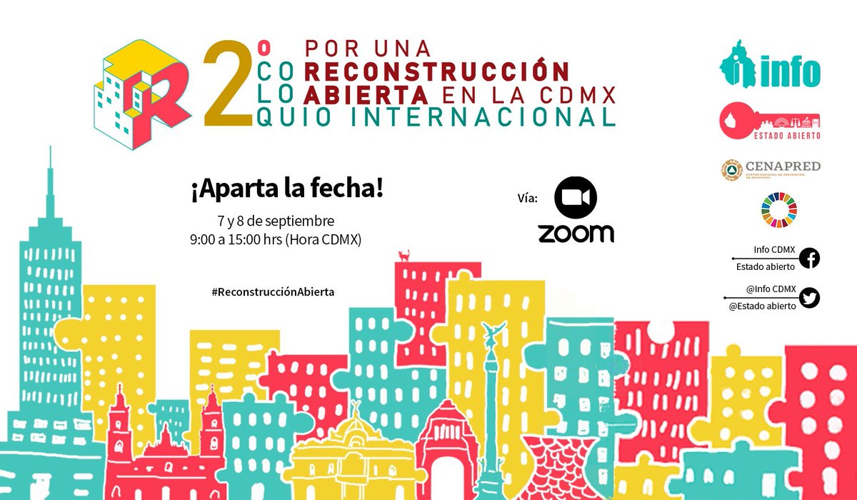 datosprotegidos's tweet photo. Nos vemos a las 13:20 en el 2° coloquio internacional  "Por una reconstrucción abierta en la CDMX" organizado por @InfoCdMex . Desde @datosprotegidos participa @BastianRiveros8 en la mesa sobre "Apertura y Derecho a la Privacidad ante emergencias" 🚨 📲https://t.co/PBQji6QjtS https://t.co/KpKeQekjaZ
