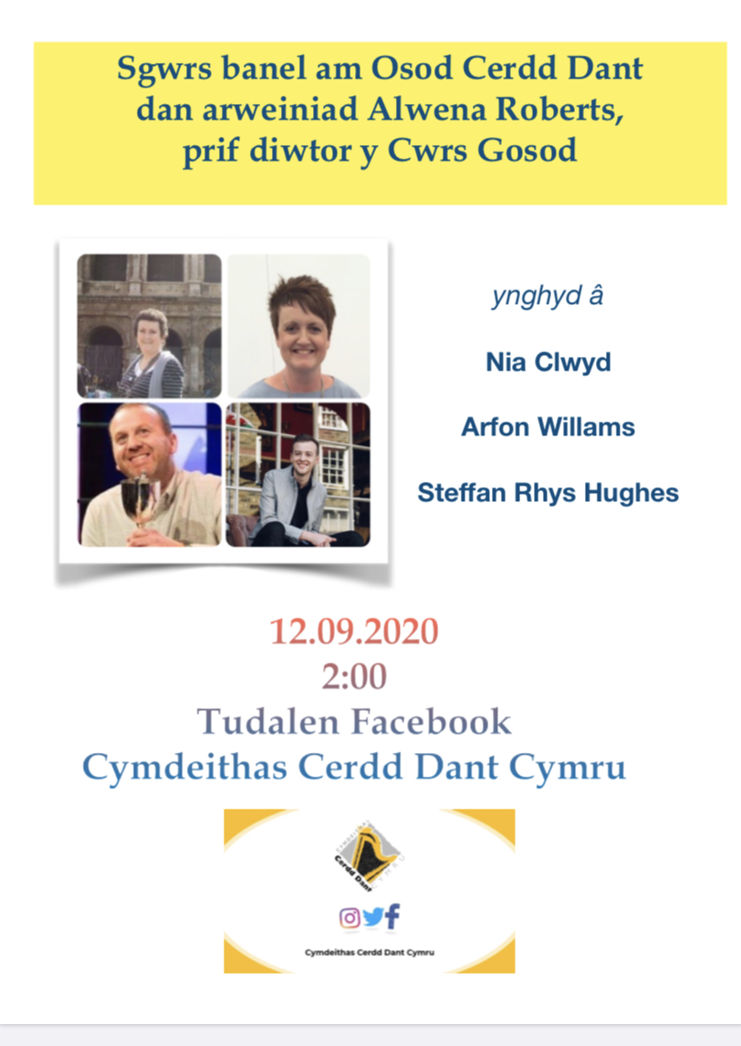 CerddDant's tweet photo. Dyma'r fwydlen... hyd yma! #gosodwyr #cyfeilyddion #ycwiscerdddant #hoffalaw   Dydd Sadwrn 12.09.2020 https://t.co/UyjOdVVTqa
