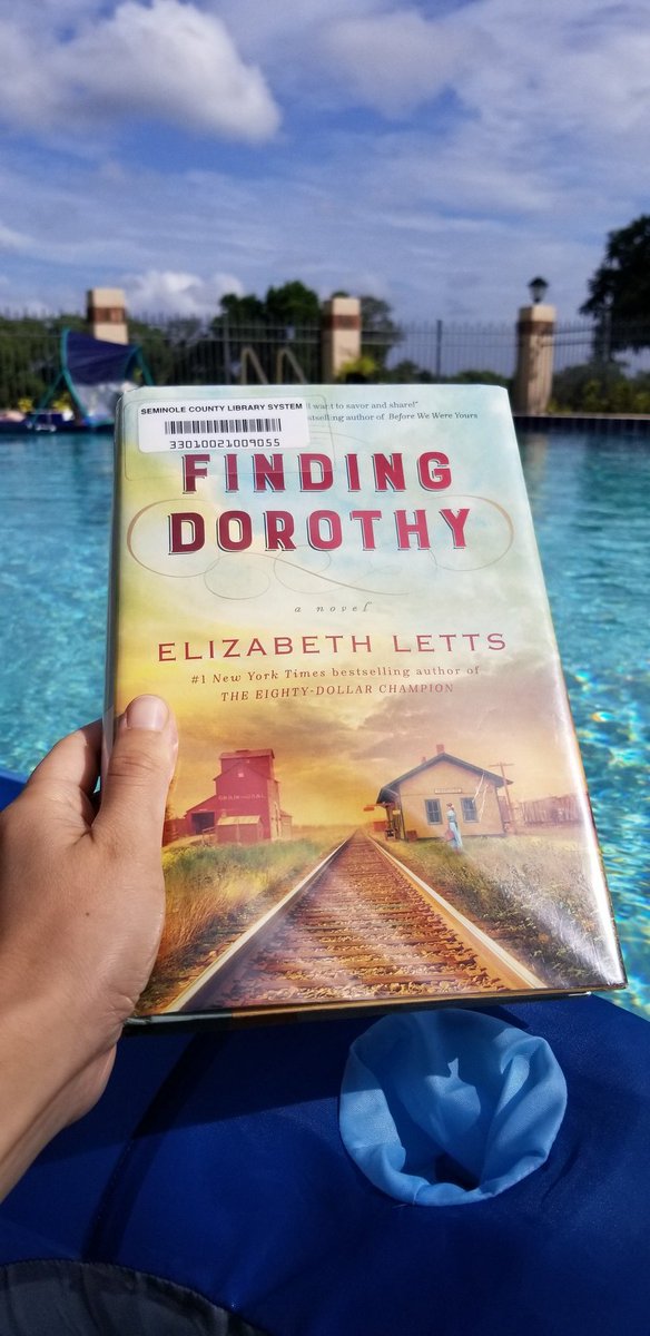 JamiBartschi's tweet photo. Spending my Labor Day in the pool with this stunning book by @ElizabethLetts . #Book98of2020 #OCPSreads #FindingDorothy https://t.co/051hks08jj