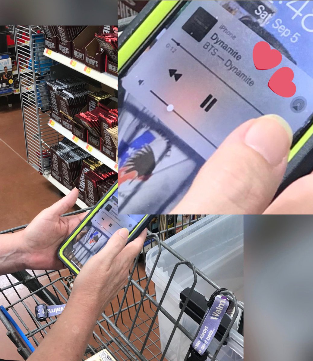 smussle's tweet photo. Guilty as charged and proud of it! Son caught me yesterday...... streaming #Dynamite while in checkout line. I actually had a playlist going the whole time I was shopping.💜🎶💜 #StreamAnywhere #Consistency #Longevity #BTS_Dynamite @BTS_twt #BTS #BTSARMY https://t.co/BDsK0D9kcm