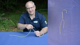 pafishandboat's tweet image. Welcome to the Knots “Station”, brought to you by the PFBC!  In this video, NE ROEC, Walt Dietz, provides the knot-tying station of  our VFFP.  This video provides an introduction to knots, parts of a hook, and how to tie an improved clinch knot. youtu.be/HW359g870b8