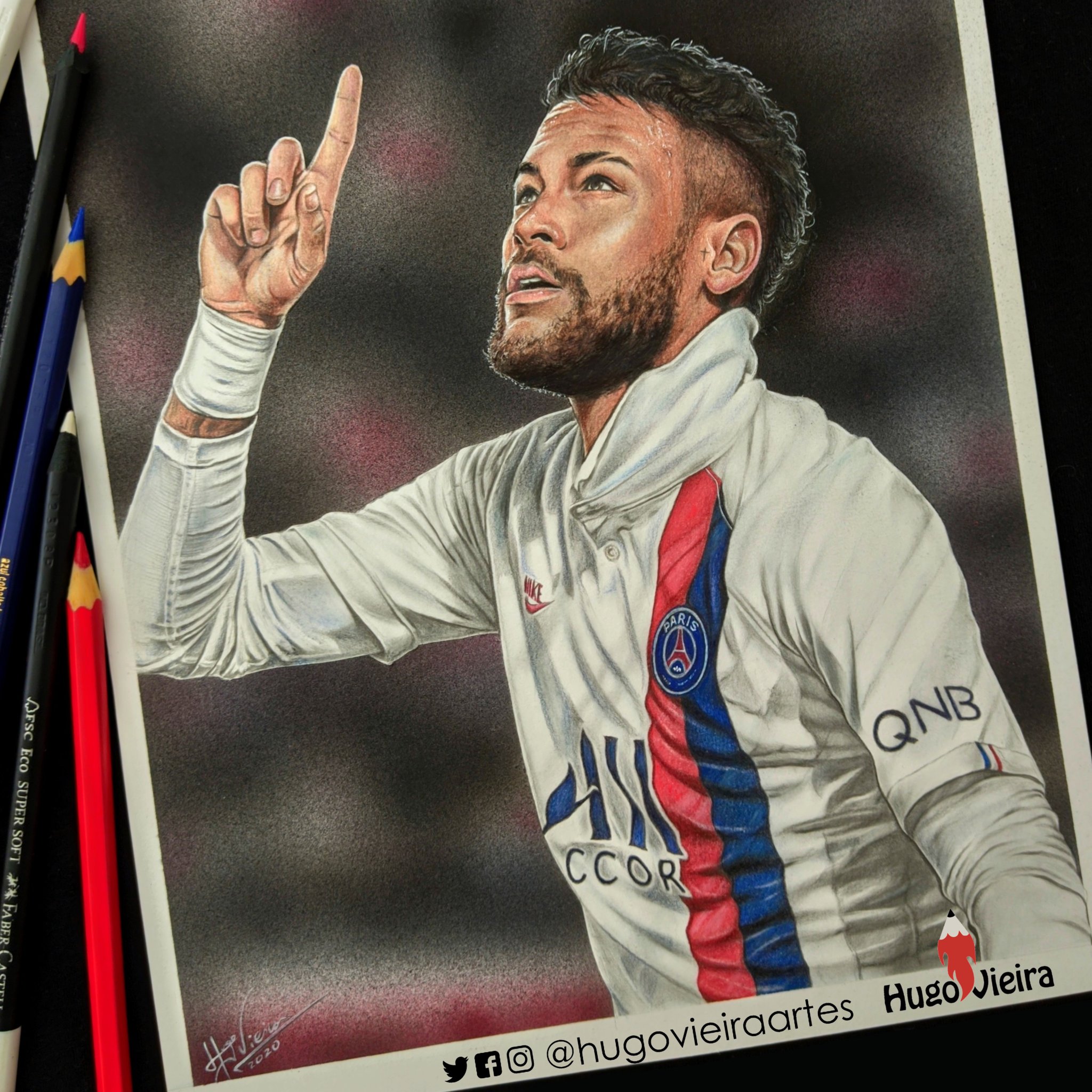 Desenho Realista - Neymar Jr