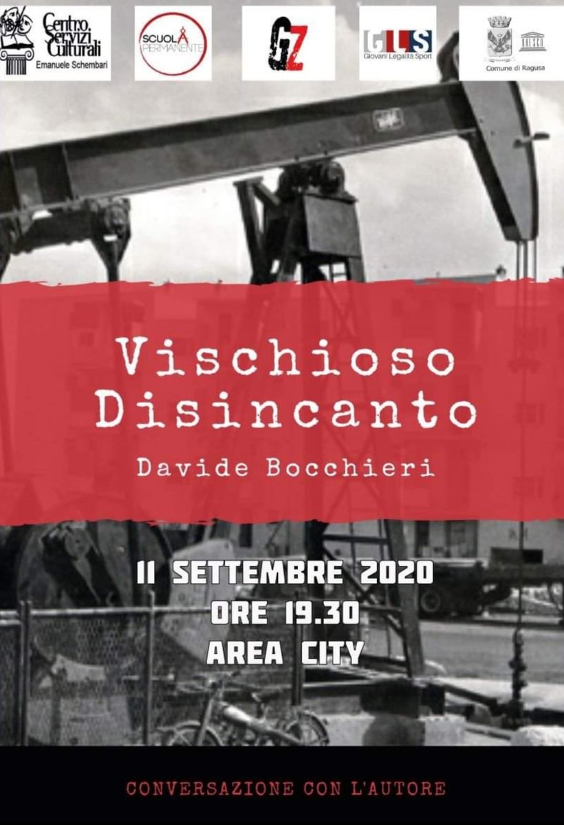 Saremo a #Ragusa al #City con #DavideBocchieri a parlare di #petrolio e sviluppo locale, di storia industriale e di Sicilia.
