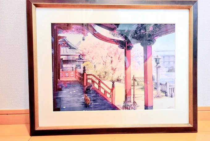 本日ご依頼主さんにお渡ししてきました??
桜が綺麗なご夫婦の思い出の場所と愛猫ちゃんたちです。 