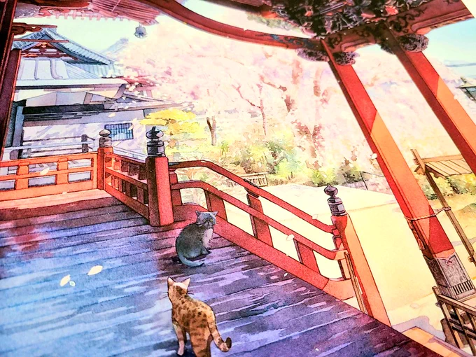 本日ご依頼主さんにお渡ししてきました??
桜が綺麗なご夫婦の思い出の場所と愛猫ちゃんたちです。 