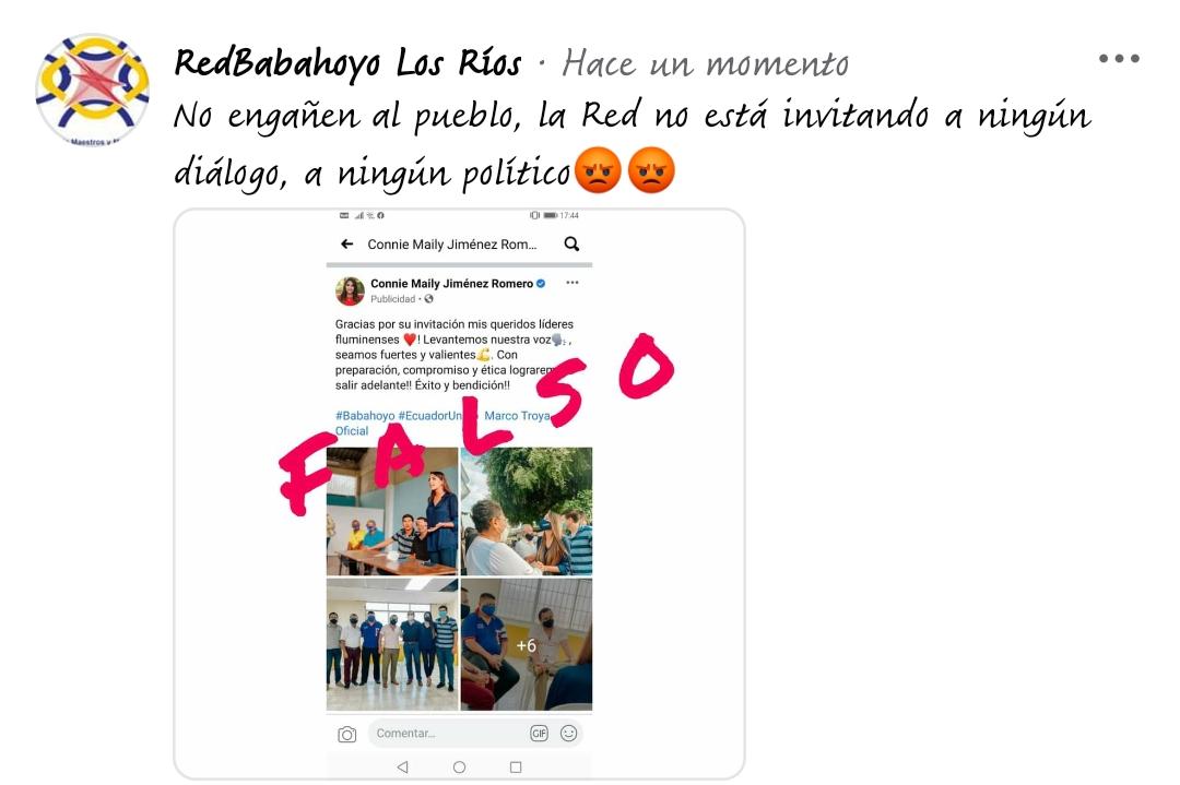 Red12d01's tweet photo. Rechazamos rotundamente la pretención de vincularnos con mentiras, no hemos llamado a ningún político, ellos nos buscan , NO MÁS OPORTUNISMO https://t.co/XyKDTp3TjB