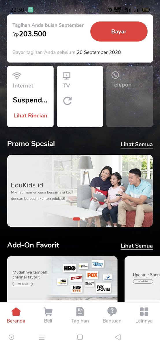 danis_free's tweet photo. @IndiHome min kenapa internet saya terisolir? Kenapa bisa suspend?, Dari siang ga ada kejelasan https://t.co/DVnWXywPsM
