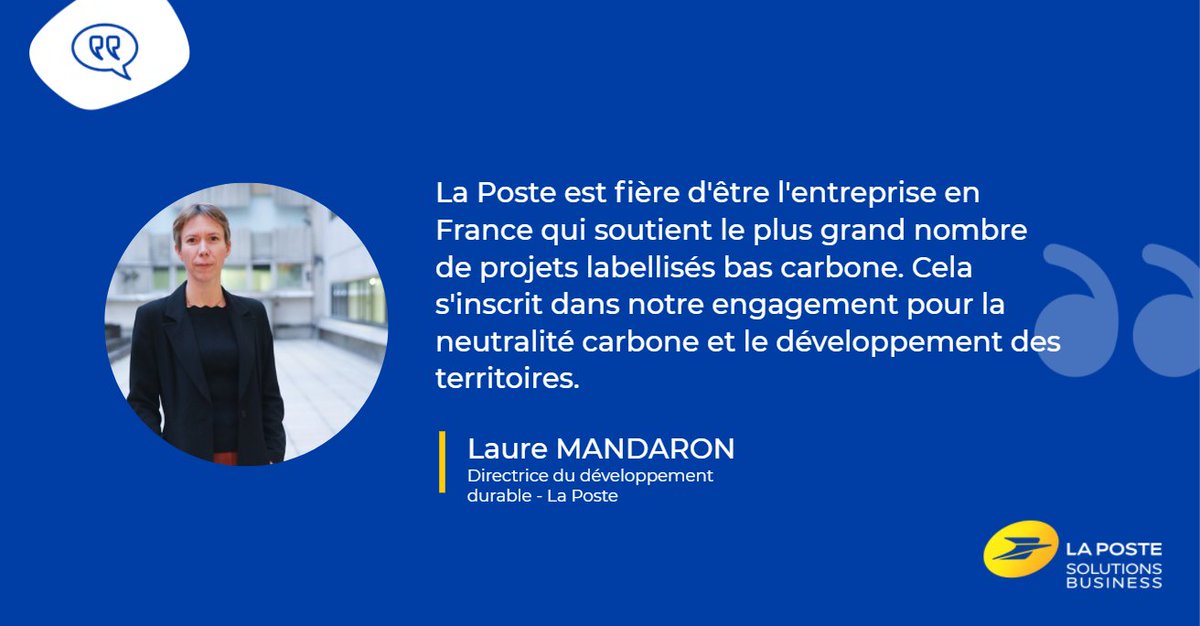 LaPosteBusiness's tweet image. [Salon @PRODURABLE 2020]  📅 07/09 - 🕔 17h30
Ne manquez pas l'atelier sur le label Bas #carbone auquel participera Laure Mandaron, directrice du développement durable au @GroupeLaPoste.
Pour participer à l'événement ➡️  ow.ly/wHHy50Bk1Vd