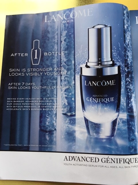 Off to a bad start,  @lancomeUSA. 7 pages pushing 'younger skin'. Good on diversity, bad on  #ageism. I want to give my money to a skincare brand that celebrates the skin I have now, on older models  @condenast  @voguemagazine  #VogueHope  #SeptemberIssue  #LiveOlder  #SayYourAge