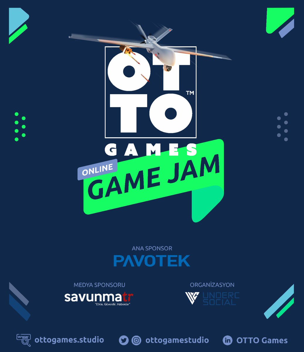Biz hazırız, peki ya sen? 

48 saatlik oyun geliştirme maratonu OTTO Game Jam 25-26-27 Eylül tarihlerinde sizlerle. 

Türkiye’nin dört bir yanından katılacak oyun geliştiricilerin arasında yerini almak için kaydını yapmayı unutma. 

Detaylı bilgi için link bio’da!