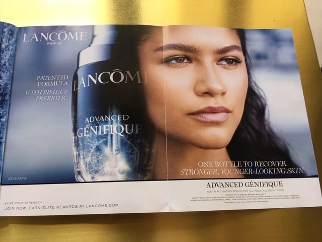 Off to a bad start,  @lancomeUSA. 7 pages pushing 'younger skin'. Good on diversity, bad on  #ageism. I want to give my money to a skincare brand that celebrates the skin I have now, on older models  @condenast  @voguemagazine  #VogueHope  #SeptemberIssue  #LiveOlder  #SayYourAge