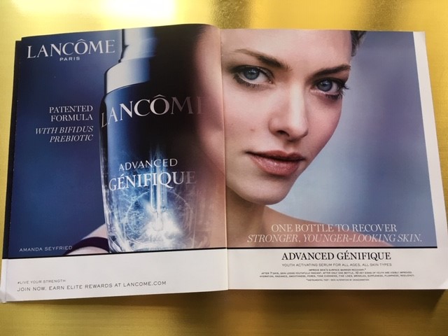 Off to a bad start,  @lancomeUSA. 7 pages pushing 'younger skin'. Good on diversity, bad on  #ageism. I want to give my money to a skincare brand that celebrates the skin I have now, on older models  @condenast  @voguemagazine  #VogueHope  #SeptemberIssue  #LiveOlder  #SayYourAge